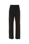 Ferragamo Contrasting-trim Cotton Track Pants In Black