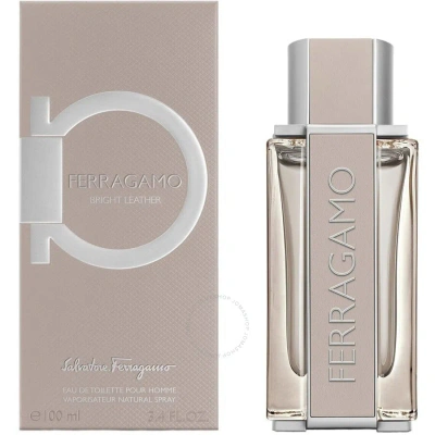 Ferragamo Salvatore  Men's Bright Leather Edt Spray 3.4 oz Fragrances 8052464891702 In White