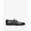 Ferragamo Brown Gancini Ornament Loafers In Brown