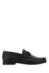 Ferragamo Gancini Leather Loafers In Multi