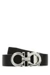 Ferragamo Black Reversible Belt