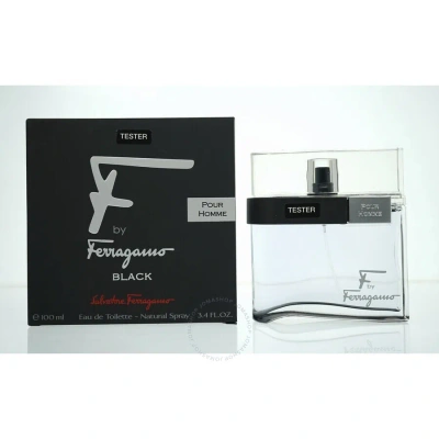 Ferragamo Salvatore  Men's F By  Black Edt Spray 3.3 oz (tester) Fragrances 0085715592545