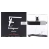 Ferragamo Salvatore  Men's F By  Black Edt Spray 3.4 oz Fragrances 843711413581 In White