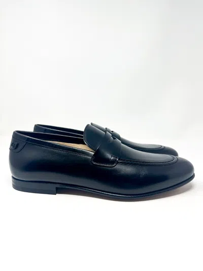 Pre-owned Ferragamo Salvatore  Men's Goya Leather Loafers Black 10.5 Us Ee $895