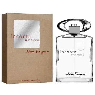 Ferragamo Salvatore  Men's Incanto Edt Spray 1.7 oz Fragrances 8032529112096 In White