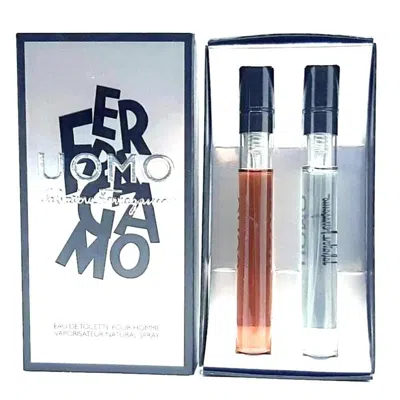 Ferragamo Salvatore  Men's Mini Set Gift Set Fragrances 8052086373075 In Transparent