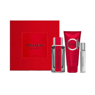 Ferragamo Salvatore  Men's Red Leather Gift Set Fragrances 8052464899081