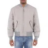 Ferragamo Gancini-logo Bomber Jacket In Grey