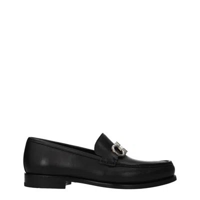 Ferragamo Salvatore  Men's Rolo Moccasins Black Leather