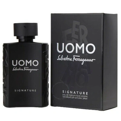 Ferragamo Salvatore  Men's Uomo Signature Edp 3.4 oz (100ml) In Pink