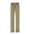 Ferragamo Logo-patch Cotton Trousers In Brown