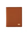 Ferragamo Salvatore  Mini Gancini Logo Bif-fold Wallet In Brown