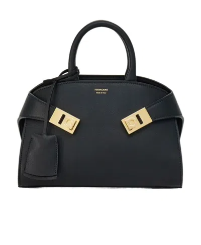 FERRAGAMO SALVATORE FERRAGAMO MINI HUG TOP HANDLE BAG