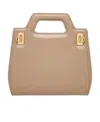 Ferragamo Beige Wanda Mini Satchel Bag In Nude