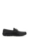 Ferragamo Leather Sneakers In Black