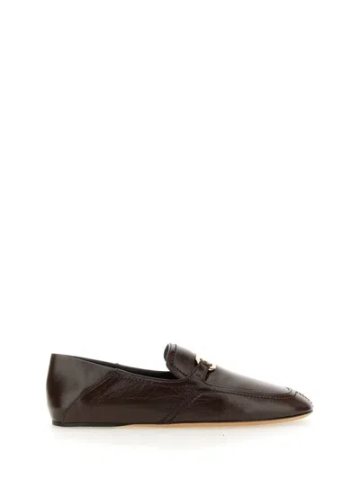 Ferragamo Moccasin New Vara In Black