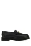 Ferragamo Maryan Lug Chunky Sole Loafers Gold-tone Hardware