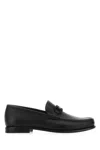 Ferragamo Gancini Leather Loafers In Multi