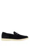 Ferragamo Leather Loafers With Gancini Ornament