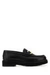 Ferragamo Maryan Chunky Sole Loafers With Gold-tone Hardware