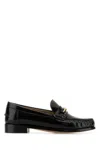 Ferragamo Dark Brown Moccasin New Vara Chain In Black