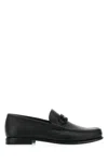 Ferragamo Gancini Leather Loafers In Multi