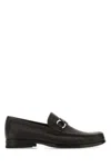 Ferragamo Moccasin With Gancini Ornament In Brown