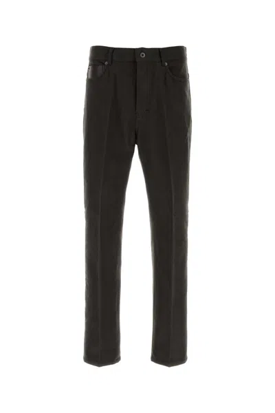 Ferragamo Salvatore  Moleskine Vi/co Resp.source Trousers In Black