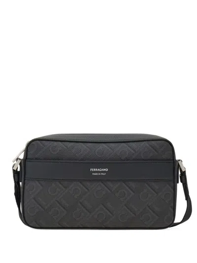 Ferragamo Monogram Shoulder Bag Rectangular Shape In Multi