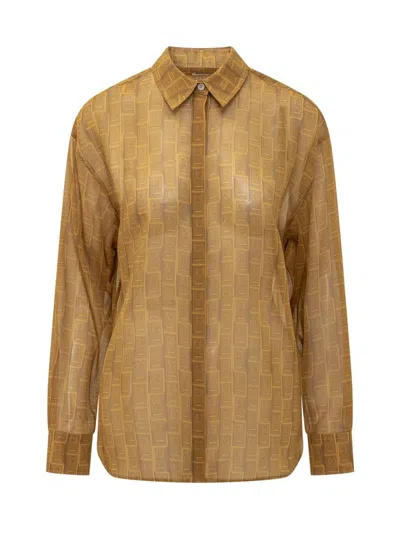 Ferragamo Salvatore  Monogram Print Shirt