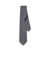 Ferragamo Salvatore  Monogrammed Tie In Gray