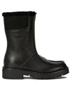 Ferragamo Woman Ankle Boots Black Size 8 Shearling In Black
