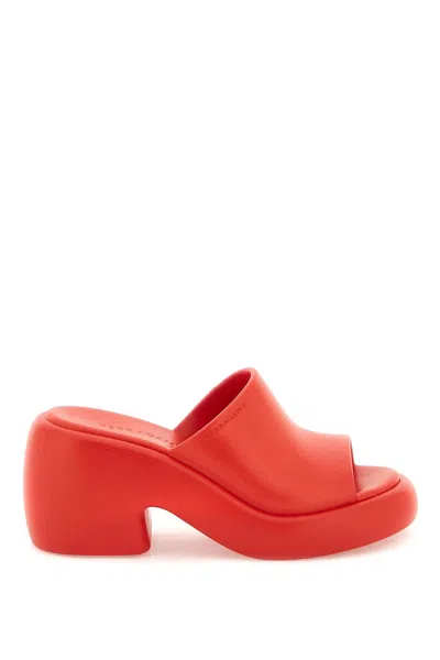Ferragamo Deva Rubber Platform Sandal In Black