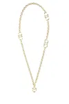 Ferragamo Chain Link Pendant Necklace In Gold