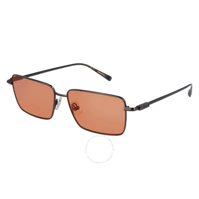 Ferragamo Salvatore  Orange Pilot Men's Sunglasses Sf309s 017 57