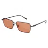 Ferragamo Gancini Evolution 57mm Rectangular Sunglasses In Black