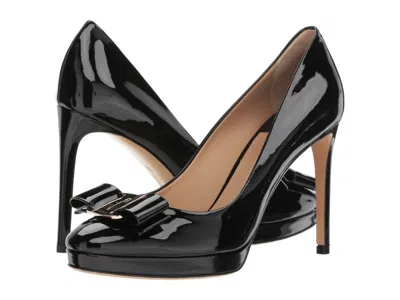 Pre-owned Ferragamo Salvatore  Osimo Black Patent Pump Shoes 5.5 6 6.5b $795+