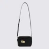 Ferragamo Camera Case S Black Crossbody Bag With Gancini Buckle In Leather Woman In Black