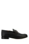 Ferragamo Gancini Ornament Mule Loafers In Animal Print