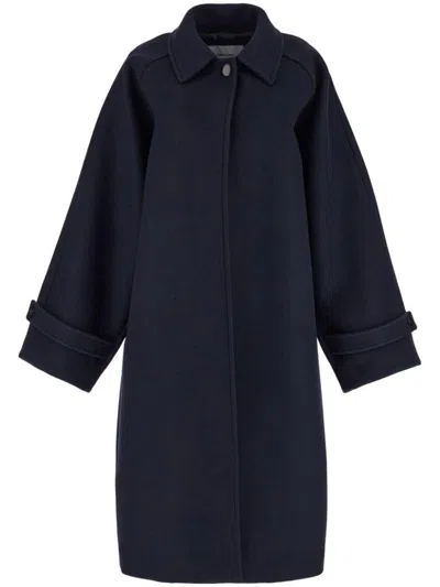FERRAGAMO SALVATORE FERRAGAMO OVERSIZED WOOL SINGLE-BREASTED COAT