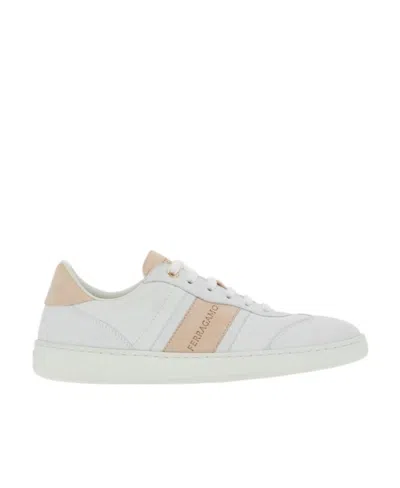 FERRAGAMO SALVATORE FERRAGAMO PANELLED LACE-UP SNEAKERS