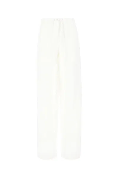 Ferragamo Salvatore  Pants In White