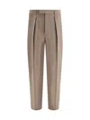 Ferragamo Wide-leg Cotton Trousers Featuring Pockets