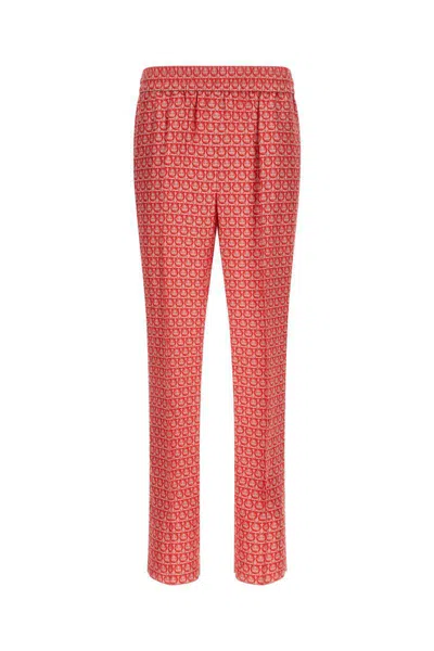 Ferragamo Salvatore  Pants In Red