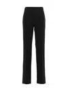 Ferragamo Straight With Pleat Pants In Black