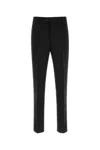 Ferragamo Tailored Viscose Blend Trousers Featuring Pockets In Black