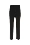 Ferragamo Wide-leg Trousers With Rear Patch Pocket In Black