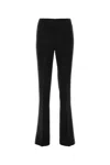 Ferragamo Black Viscose Blend Pant In Black