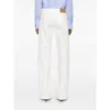 Ferragamo Cotton  Rubber Pants In White