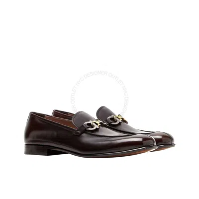 Pre-owned Ferragamo Salvatore  Park Brown Loafer Leather Shoe Sizes 9.5ee 6.5eee